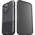 Black and Grey Stripes iPhone 13 Pro Max Impact Case