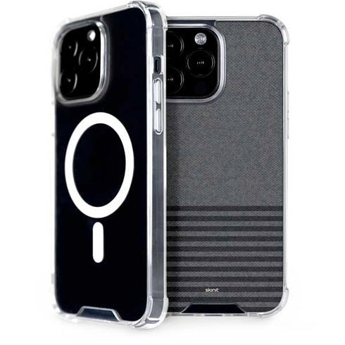 Black and Grey Stripes iPhone 13 Pro Max MagSafe Case