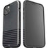 Black and Grey Stripes iPhone 14 Plus Impact Case