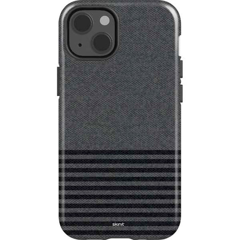 Black and Grey Stripes iPhone 15 Impact Case