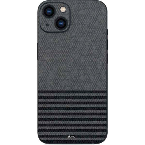 Black and Grey Stripes iPhone 15 Plus Skin