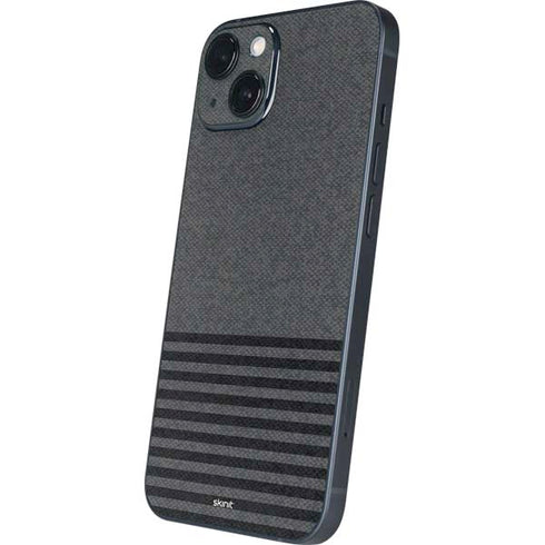 Black and Grey Stripes iPhone 14 Plus Skin