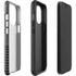 Black and Grey Stripes iPhone 15 Pro Impact Case