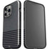 Black and Grey Stripes iPhone 14 Pro Impact Case