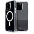 Black and Grey Stripes iPhone 15 Pro MagSafe Case