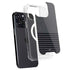 Black and Grey Stripes iPhone 15 Pro MagSafe Case