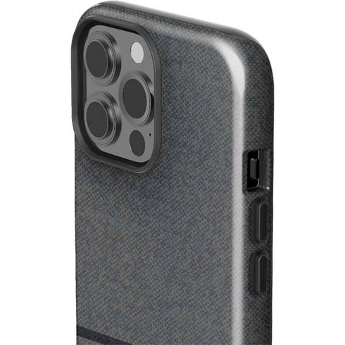 Black and Grey Stripes iPhone 15 Pro Max Impact Case