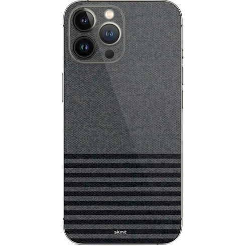 Black and Grey Stripes iPhone 14 Pro Max Skin