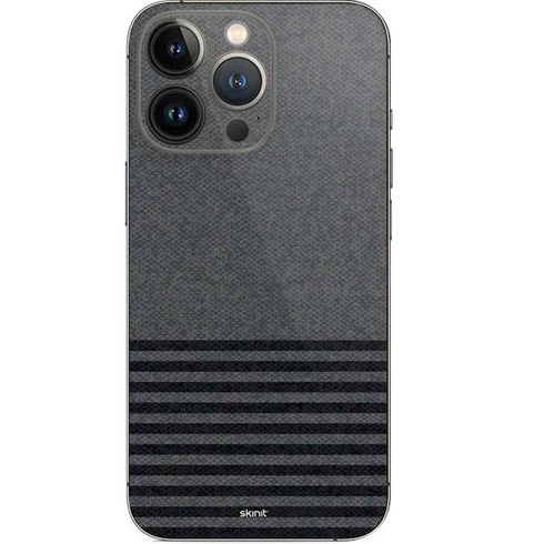 Black and Grey Stripes iPhone 15 Pro Skin