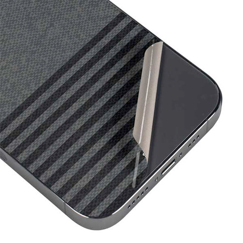 Black and Grey Stripes iPhone 15 Pro Skin
