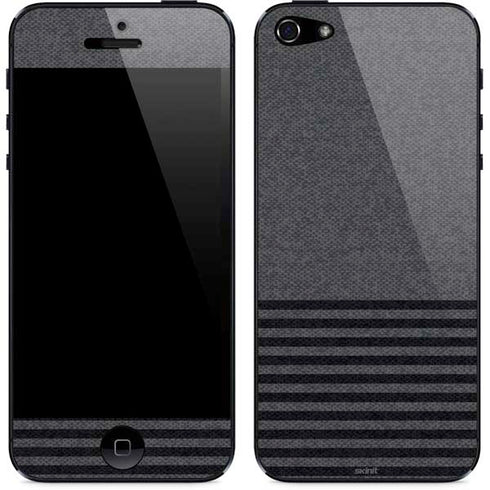 Black and Grey Stripes iPhone 5/5s/5SE Skin