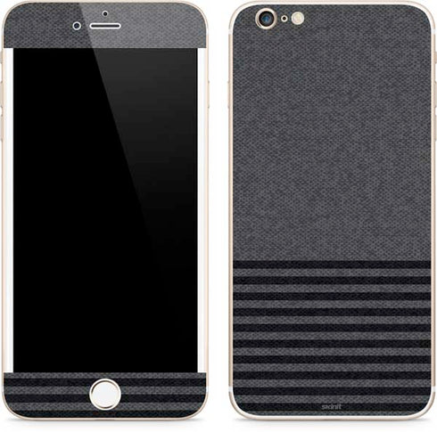 Black and Grey Stripes iPhone 6/6s Plus Skin