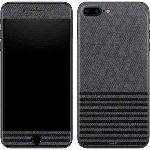 Black and Grey Stripes iPhone 8 Plus Skin