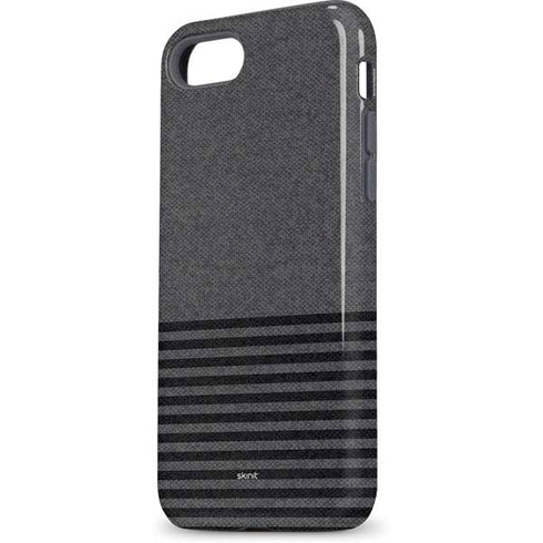 Black and Grey Stripes iPhone 8 Pro Case