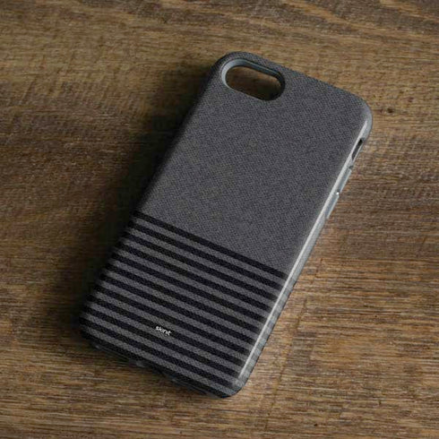 Black and Grey Stripes iPhone 8 Pro Case