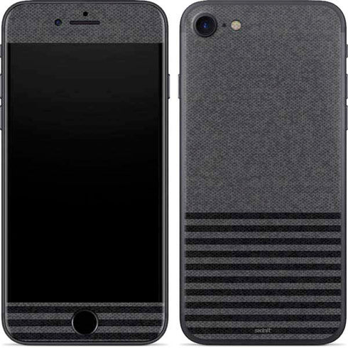 Black and Grey Stripes iPhone 8 Skin