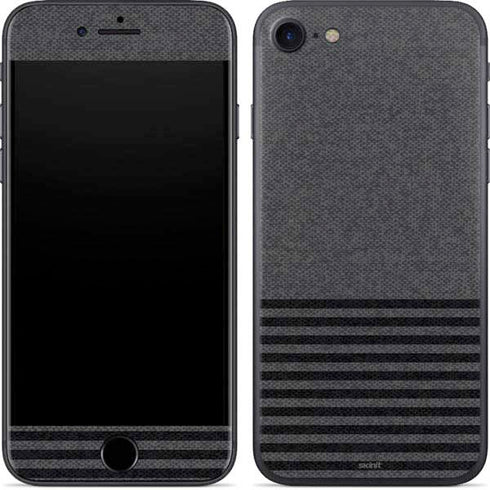Black and Grey Stripes iPhone SE (2nd & 3rd Gen) Skin