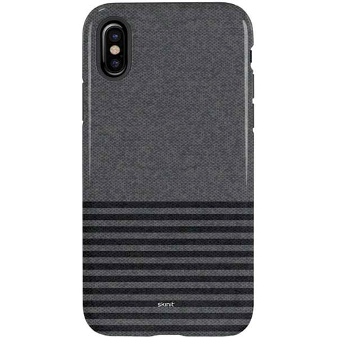 Black and Grey Stripes iPhone X Pro Case