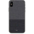 Black and Grey Stripes iPhone X Skin
