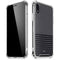 Black and Grey Stripes iPhone XR Clear Case