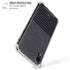 Black and Grey Stripes iPhone XR Clear Case