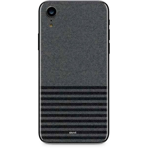 Black and Grey Stripes iPhone XR Skin