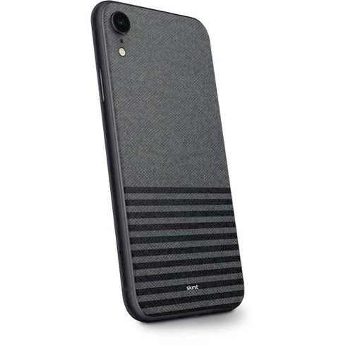 Black and Grey Stripes iPhone XR Skin