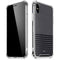 Black and Grey Stripes iPhone XS Max Clear Case