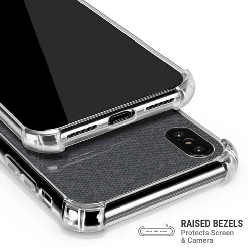 Black and Grey Stripes iPhone XS Max Clear Case