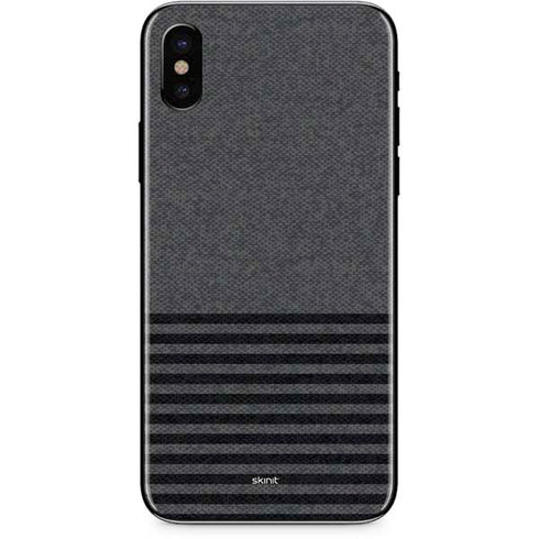 Black and Grey Stripes iPhone XS Max Skin