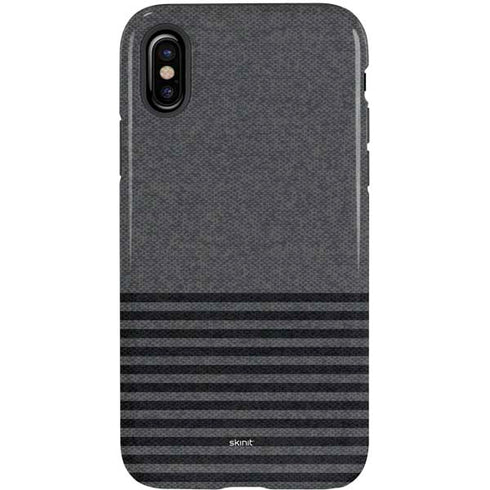 Black and Grey Stripes iPhone XS Pro Case