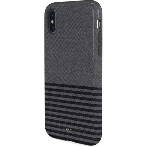 Black and Grey Stripes iPhone XS Pro Case