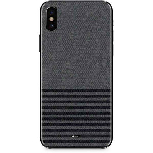 Black and Grey Stripes iPhone XS Skin