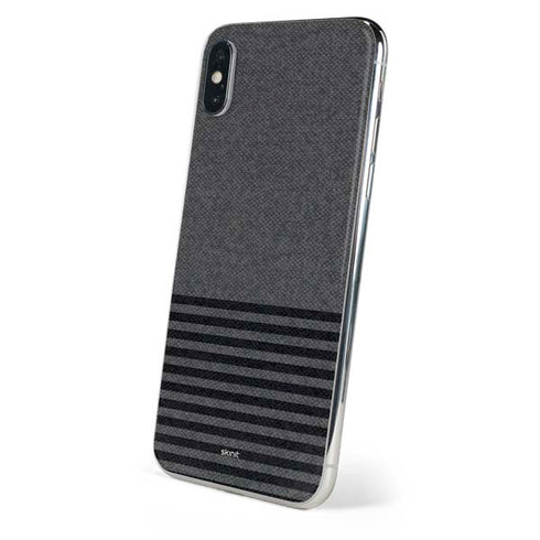 Black and Grey Stripes iPhone XS Skin