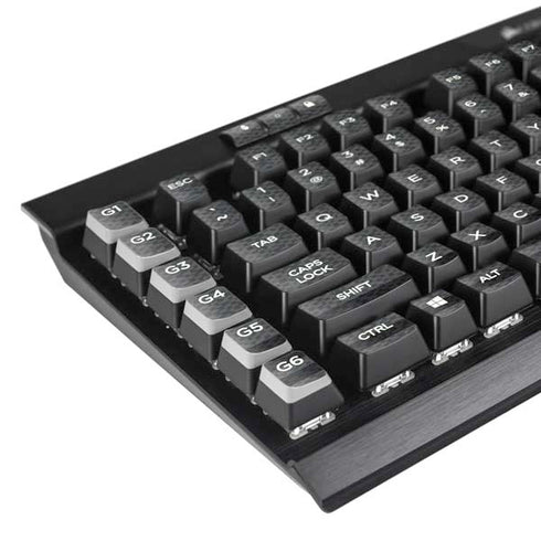 Black and Grey Stripes K95 RGB PLATINUM Mechanical Gaming Keyboard Skin