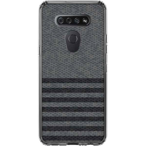 Black and Grey Stripes LG K51/Q51 Clear Case