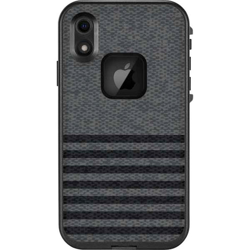 Black and Grey Stripes LifeProof Fre iPhone Skin