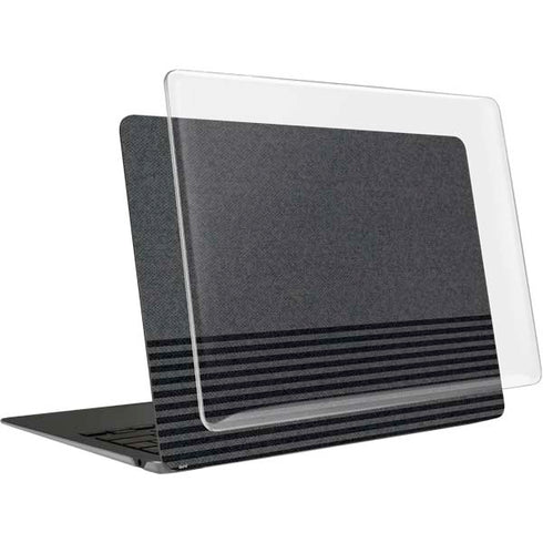 Black and Grey Stripes MacBook Air 13in (2020) Case plus Skin