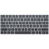 Black and Grey Stripes Magic Keyboard Skin