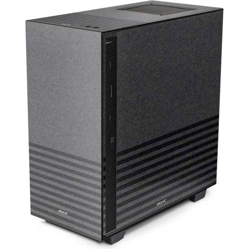 Black and Grey Stripes NZXT H510 Compact ATX Mid-Tower Case Skin