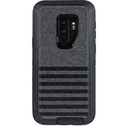 Black and Grey Stripes Otterbox Defender Galaxy Skin
