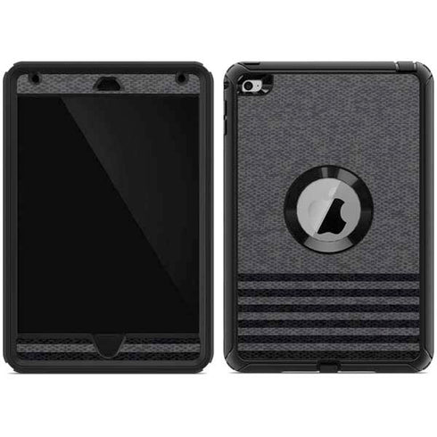 Black and Grey Stripes Otterbox Defender iPad Skin