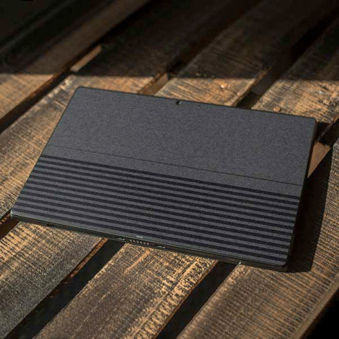 Black and Grey Stripes Surface Pro 7 Skin