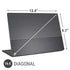 Black and Grey Stripes Universal Laptop 16.6in (13.4 x 9.7in) Skin