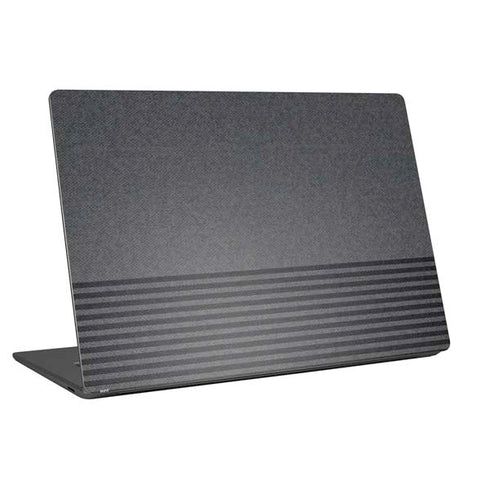 Black and Grey Stripes Universal Laptop 16.6in (13.4 x 9.7in) Skin