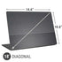 Black and Grey Stripes Universal Laptop 18in (14.6 x 10.6in) Skin