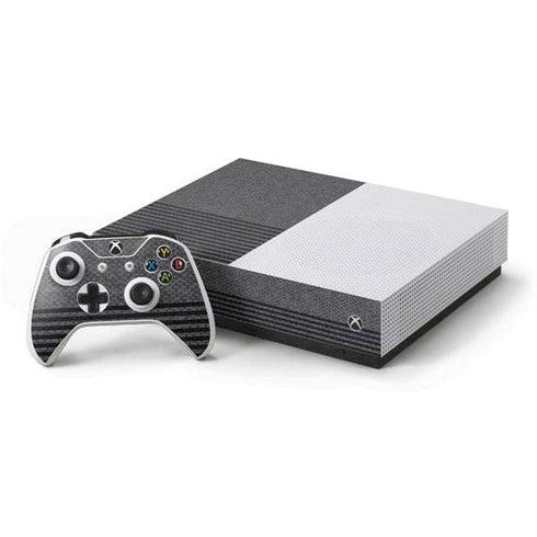 Black and Grey Stripes Xbox One S All-Digital Edition Bundle Skin
