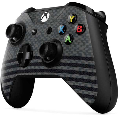 Black and Grey Stripes Xbox One X Controller Skin