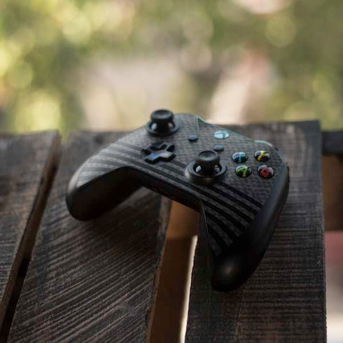Black and Grey Stripes Xbox One X Controller Skin