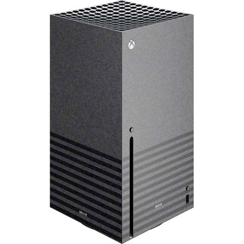 Black and Grey Stripes Xbox Series X Console Skin